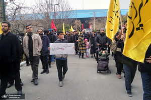 تجمع دانشجویان دانشگاه تهران در اعتراض به جنایت اخیر آمریکا و شهادت سردار سلیمانی