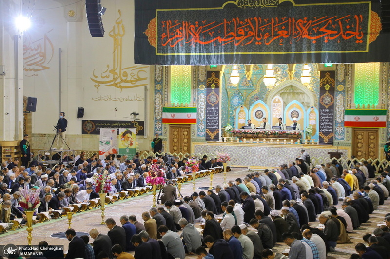 آیین ترتیل خوانی قرآن کریم در حرم حضرت معصومه (س)‎‎