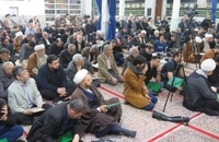 مراسم احیای شب بیست و یکم ماه رمضان در دفتر حضرت آیت الله العظمی صانعی + تصاویر