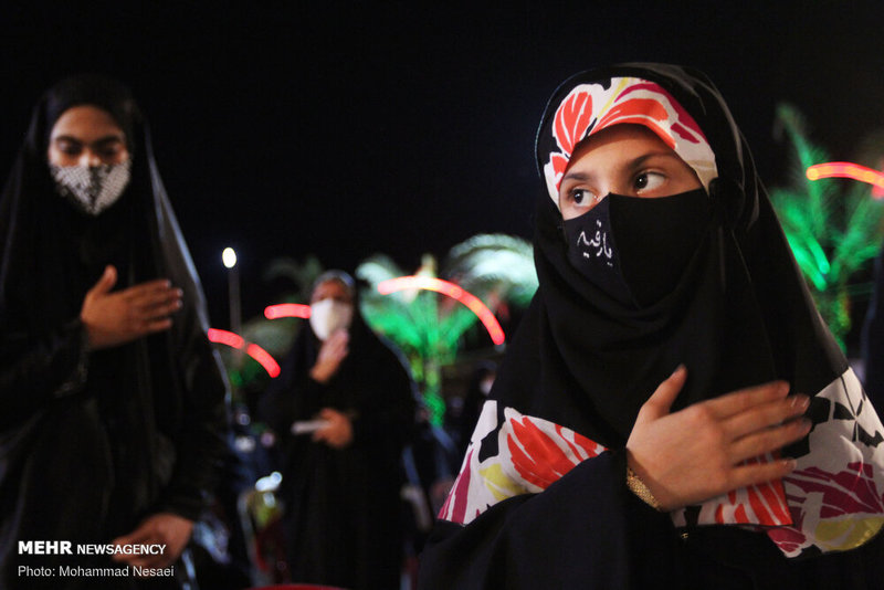 مراسم عزاداری شب چهارم محرم در بندرگز