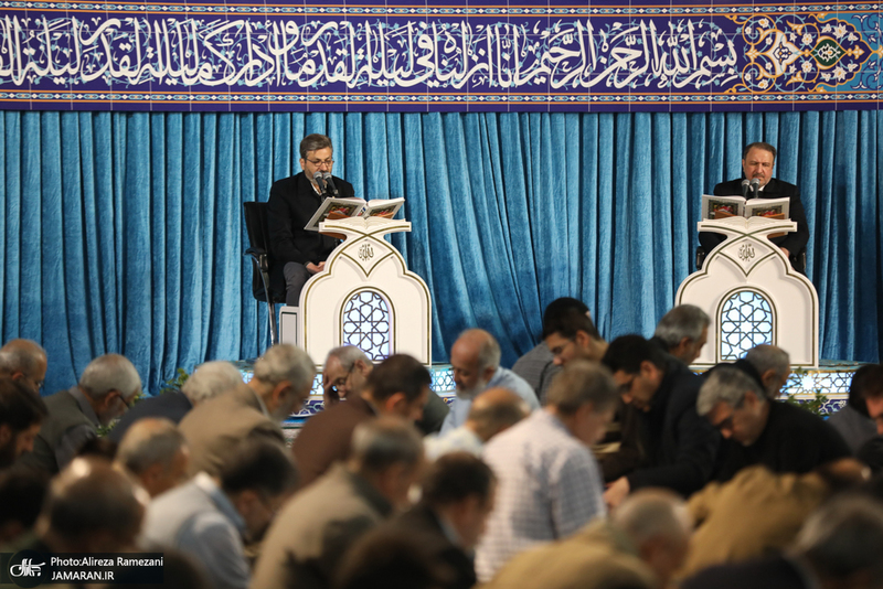 مراسم جزخوانی قرآن کریم در حرم مطهر حضرت عبدالعظیم حسنی(ع)