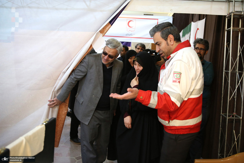 بازدید خانم دکتر فاطمه طباطبایی از دومین هفته فرهنگی بر آستان آفتاب