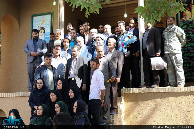 حضور رئیس فدراسیون فوتبال در  بیت و زادگاه حضرت امام(س) در خمین