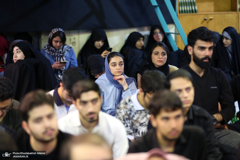 مراسم عزاداری دانشجویان دانشگاه علوم پزشکی تهران به مناسبت شهادت حضرت رقیه در حسینیه جماران