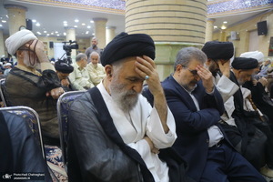 مراسم ختم مادر همسر آیت الله محمدجواد فاضل لنکرانی