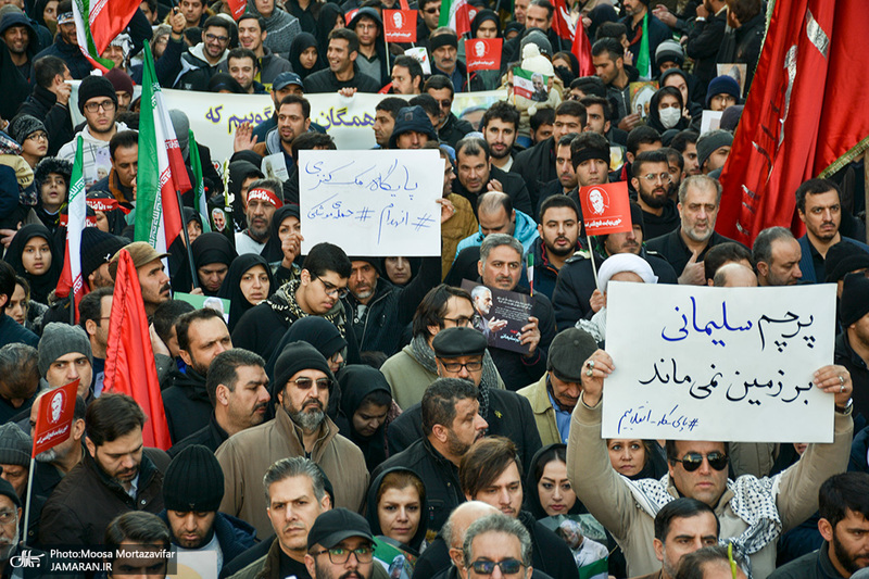 حضور میلیون ها تهرانی در تشییع پیکر مطهر سردار قاسم سلیمانی - 7