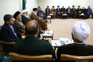 دیدار دست‌اندرکاران کنگره بزرگداشت آیت‌الله مصطفی خمینی(ره) با رهبر معظم انقلاب 