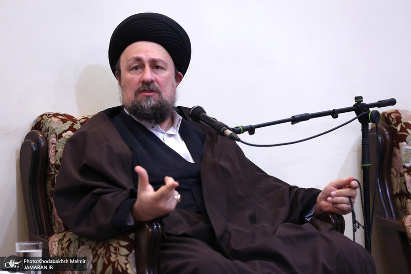 دیدار جمعی از روحانیون با سید حسن خمینی