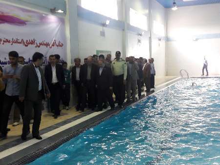 استخر سرپوشیده شهرستان دهگلان با حضور وزیر ورزش و جوانان افتتاح شد