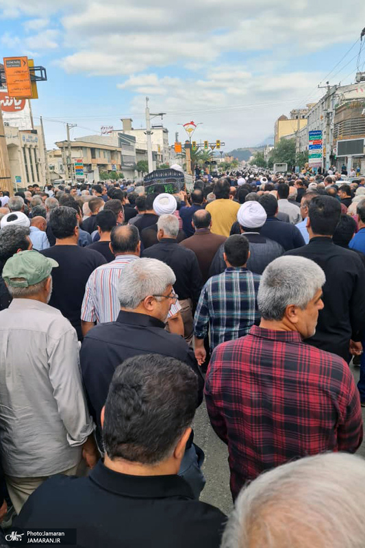 مراسم خاکسپاری حجت الاسلام والمسلمین علی اصغر رحمانی خلیلی در بهشهر