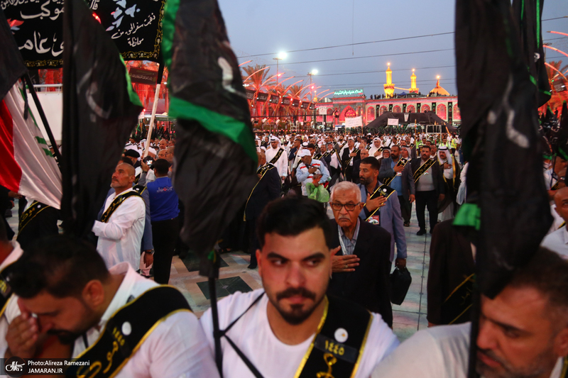 عزاداری قبیله بنی عامر در بین الحرمین در آستانه روز اربعین