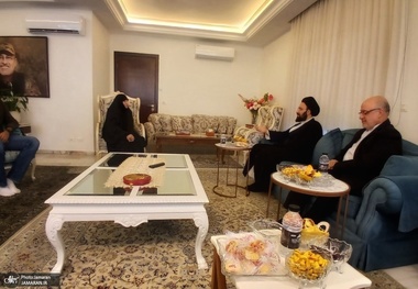 حضور سیدعلی خمینی در منزل شهید سید مصطفی بدرالدین