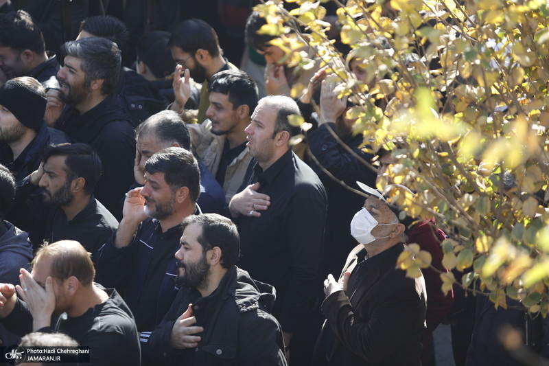 دسته عزاداری روز شهادت حضرت زهرا (س) با حضور آیت الله العظمی وحید خراسانی