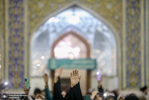 حال و هواى حرم مطهر امام رضا (ع) در شب ولادت