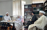 عیادت سید حسن خمینی از آیت الله العظمی نوری همدانی 2