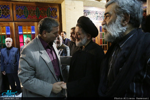 مراسم ختم مادر حجت الاسلام و المسلمین محتشمی پور در مسجد نور