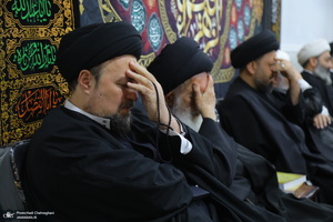 عزاداری شهادت حضرت فاطمه (س) در بیت آیت الله دوستی زنجانی‎