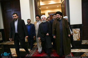 حاشیه تجدید میثاق رییس جمهوری و اعضای هیئت دولت با آرمان های حضرت امام(س)