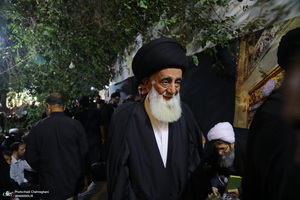 مراسم عزاداری دهه اول ماه صفر در بیت مرحوم آیت الله شاه آبادی‎