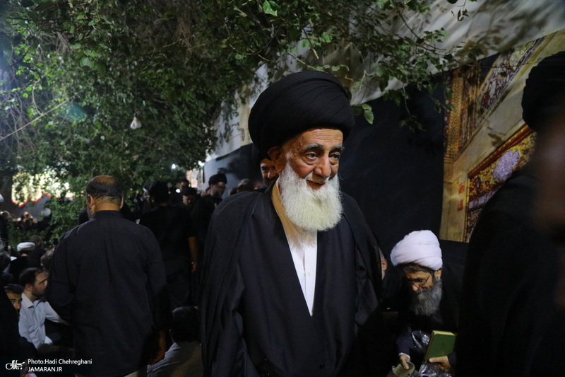 مراسم عزاداری دهه اول ماه صفر در بیت مرحوم آیت الله شاه آبادی‎