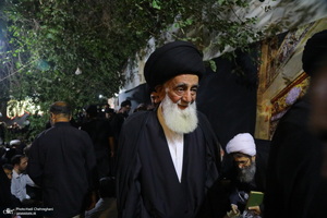 مراسم عزاداری دهه اول ماه صفر در بیت مرحوم آیت الله شاه آبادی‎