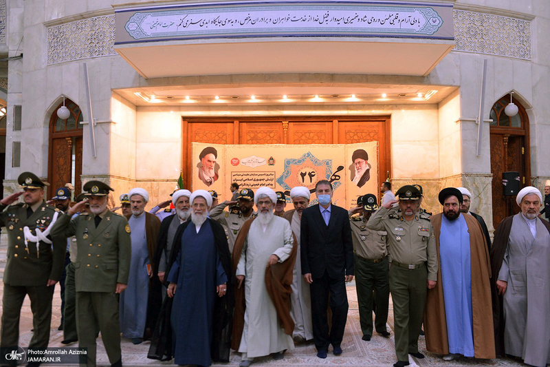 تجدید میثاق مسئولان سازمان عقیدتی سیاسی ارتش با آرمان‌های حضرت امام (س)
