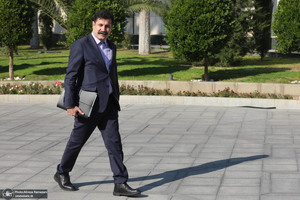 هیئت دولت در جمع خبرنگاران - عبدالکریم حسین زاده