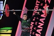 پنجمی نماینده ایران در وزنه برداری زنان آسیا