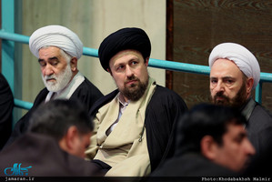 دیدار استاندار و جمعی از مدیران استان تهران با سید حسن خمینی