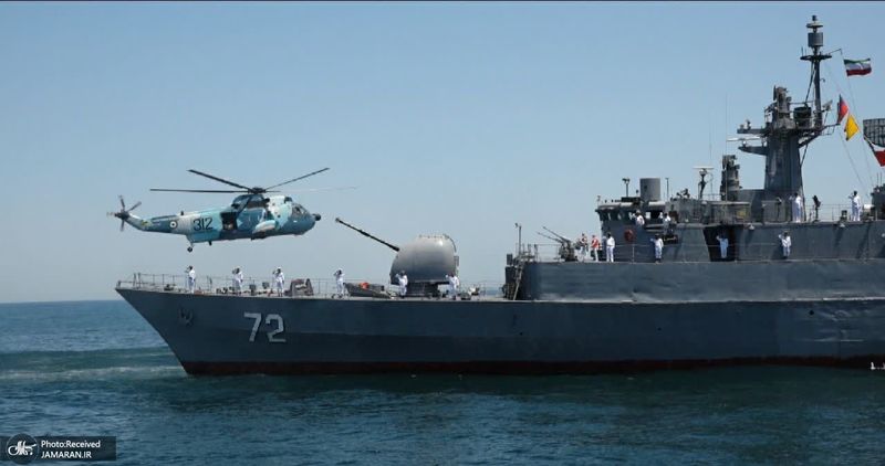 مراسم رژه دریایی ارتش بر کرانه خلیج فارس و در تنگه هرمز
