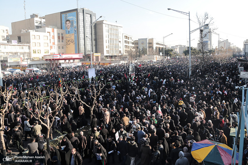 حضور میلیون ها تهرانی در تشییع پیکر مطهر سردار قاسم سلیمانی - 4
