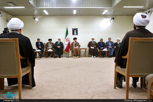 دیدار دست‌اندرکاران کنگره بزرگداشت آیت‌الله مصطفی خمینی(ره) با رهبر معظم انقلاب 