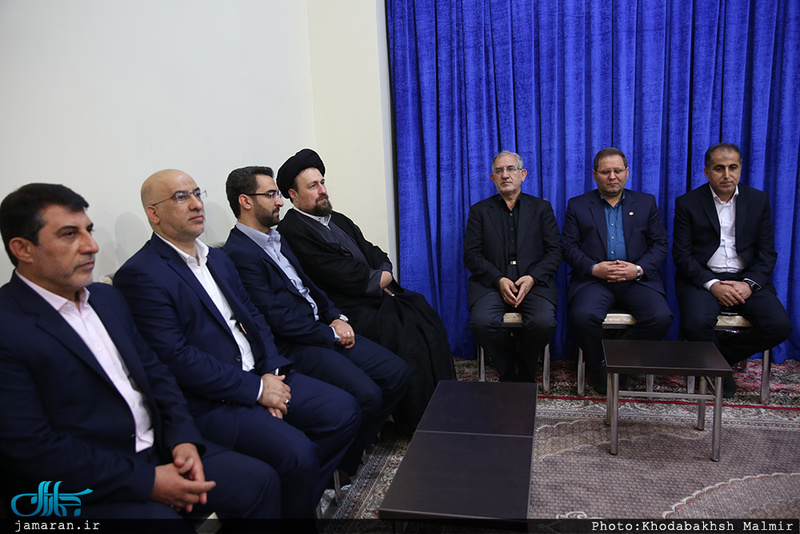دیدار وزیر، معاونان و کارکنان وزارت ارتباطات و فناوری اطلاعات با سید حسن خمینی
