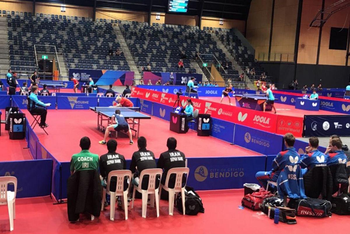 حذف زودهنگام تیم دو نفره ایران از تنیس روی میز قهرمانی جهان
