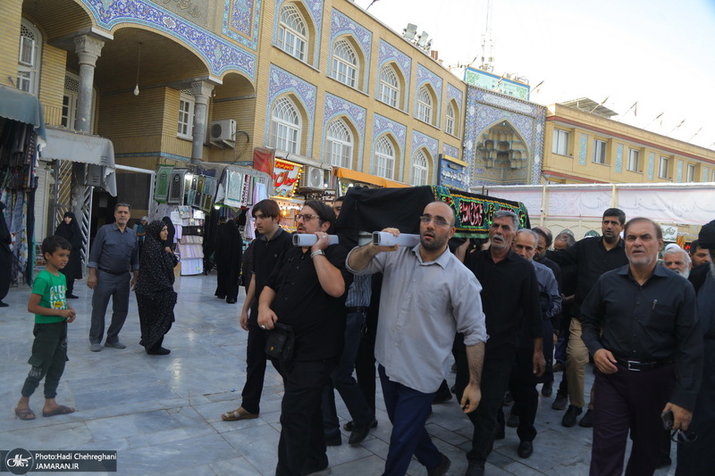 مراسم تشییع همسر مرحوم آیت الله راستی کاشانی (ره)