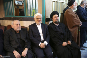 مراسم سالگرد رحلت آیت‌الله سید محمد موسوی بجنوردی در حسینیه جماران  -1