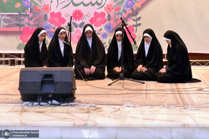 مراسم جشن میلاد حضرت زهرا(س) و ولادت امام خمینی(ره) در حرم مطهر بنیانگذار جمهوری اسلامی