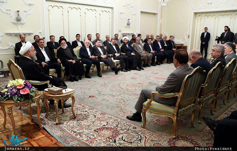 دیدار نوروزی حسن روحانی با جمعی از کارگزاران نظام و مدیران دستگاه ها
