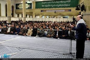 دیدار خانواده‌های شهدای مرزبانی و مدافع حرم با رهبر معظم انقلاب