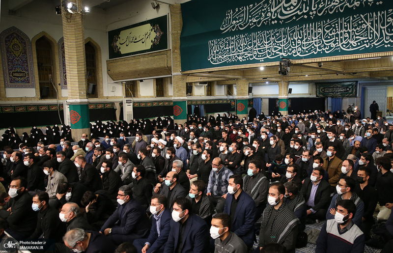 اولین شب مراسم عزاداری حضرت فاطمه‌ زهرا (س) در حسینیه امام خمینی