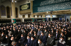اولین شب مراسم عزاداری حضرت فاطمه‌ زهرا (س) در حسینیه امام خمینی