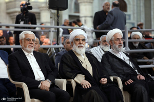 حضور شخصیت‌های سیاسی و مسئولان کشوری و لشکری در مراسم سالگرد ارتحال حضرت امام خمینی (س) -1