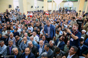 حضور سید حسن خمینی در روستای خیارج استان قزوین -2