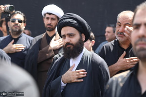 دسته عزاداری شهادت امام عسکری (ع) با حضور آیت‌الله العظمی وحید خراسانی