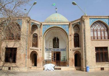 ایوان جنوبی آستان امامزاده اسماعیل (ع) قزوین مرمت شد