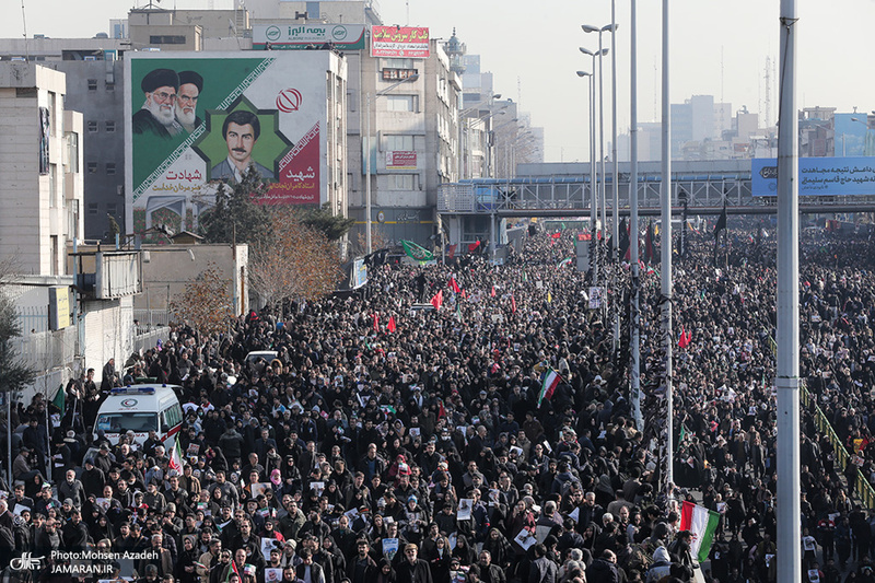 حضور میلیون ها تهرانی در تشییع پیکر مطهر سردار قاسم سلیمانی - 4