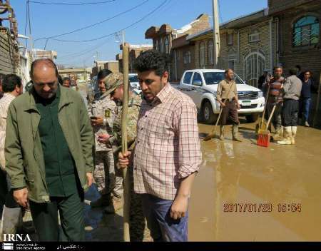 فرمانده سپاه شهدا: تسریع در بازسازی منازل سیل زده محمدیار ضروری است