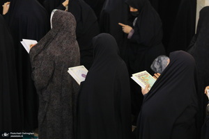 آیین ترتیل خوانی قرآن کریم در حرم حضرت معصومه (س)‎‎