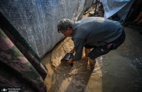 تشدید فاجعه انسانی در غزه با موج جدید بارش‌های شدید (4)