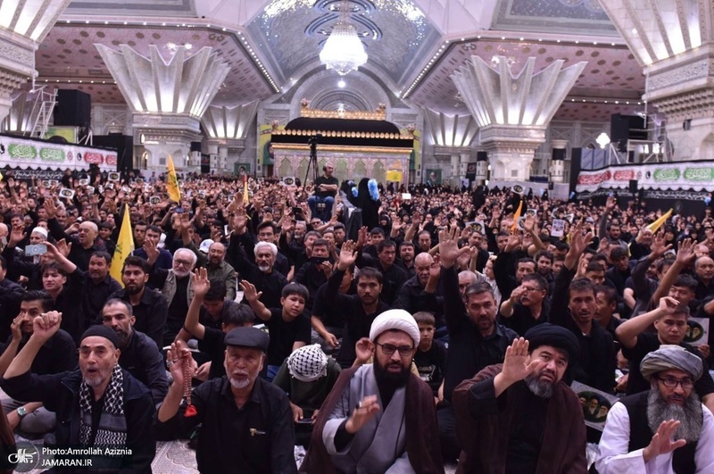 مراسم بیعت مهاجرین افغانستانی با مقام معظم رهبری و سوگواره قائد شهید و گرامیداشت علامه فیاض در حرم امام خمینی (س)